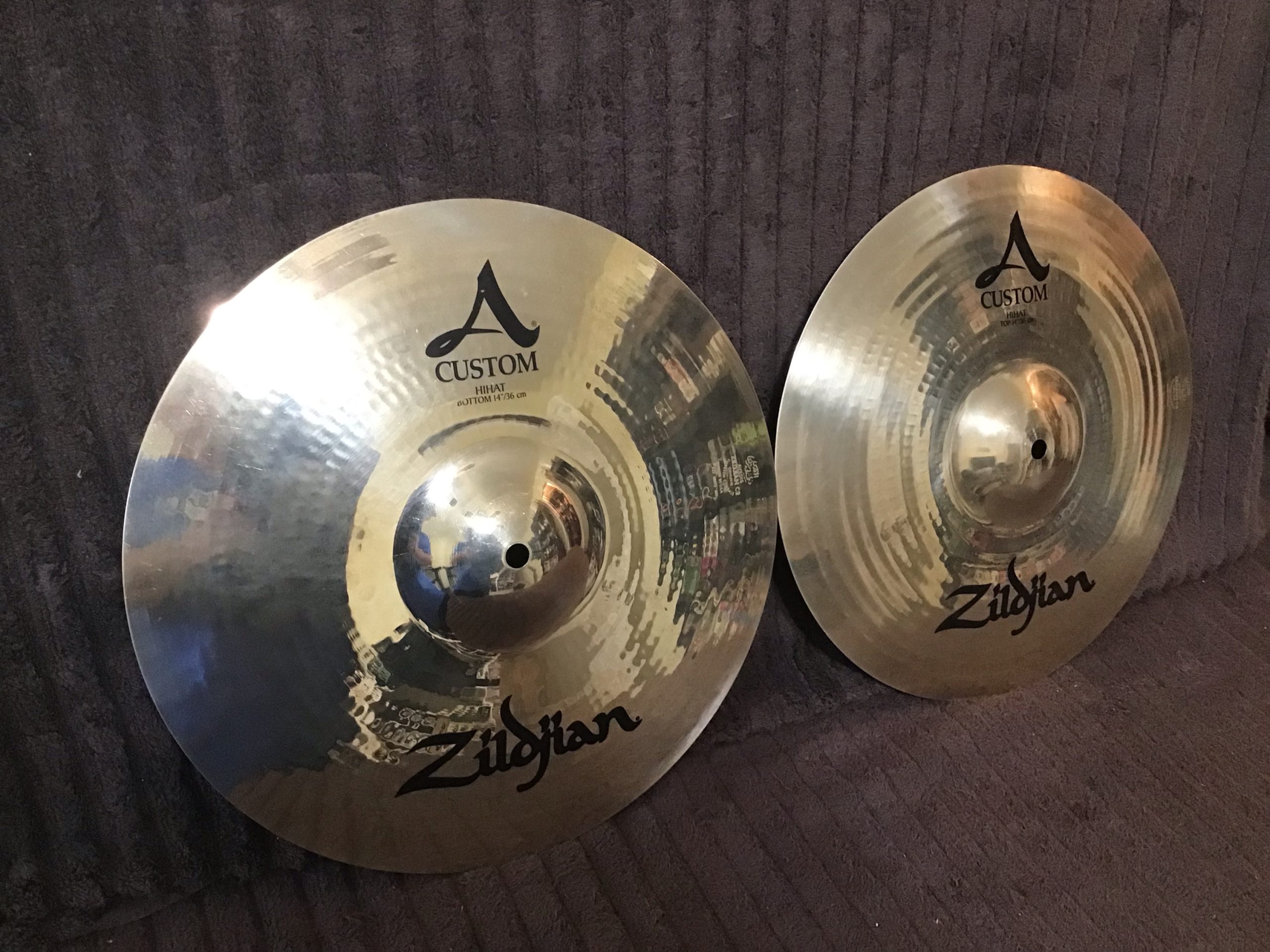 Zildjian A Custom 14 Inch Hi Hat Cymbals
